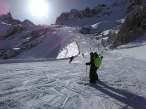 Steile piste, Arabba, Italië