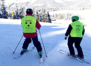 Alpine skiën - pizzapunt oefenen