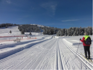Alle ruimte op de langlauf loipes