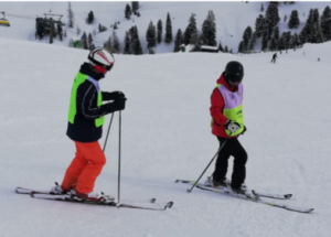 Alpine skiën - begeleider en deelnemer