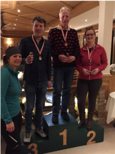 Prijsuitreiking na het IJsstokschieten