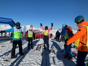 Warming up voor het skiën