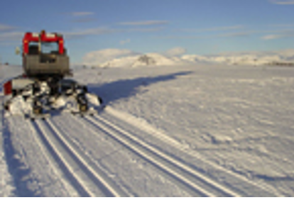 De loipes worden gespoord