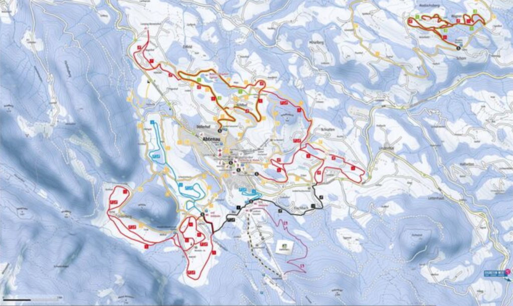 Loipenplan Abtenau
